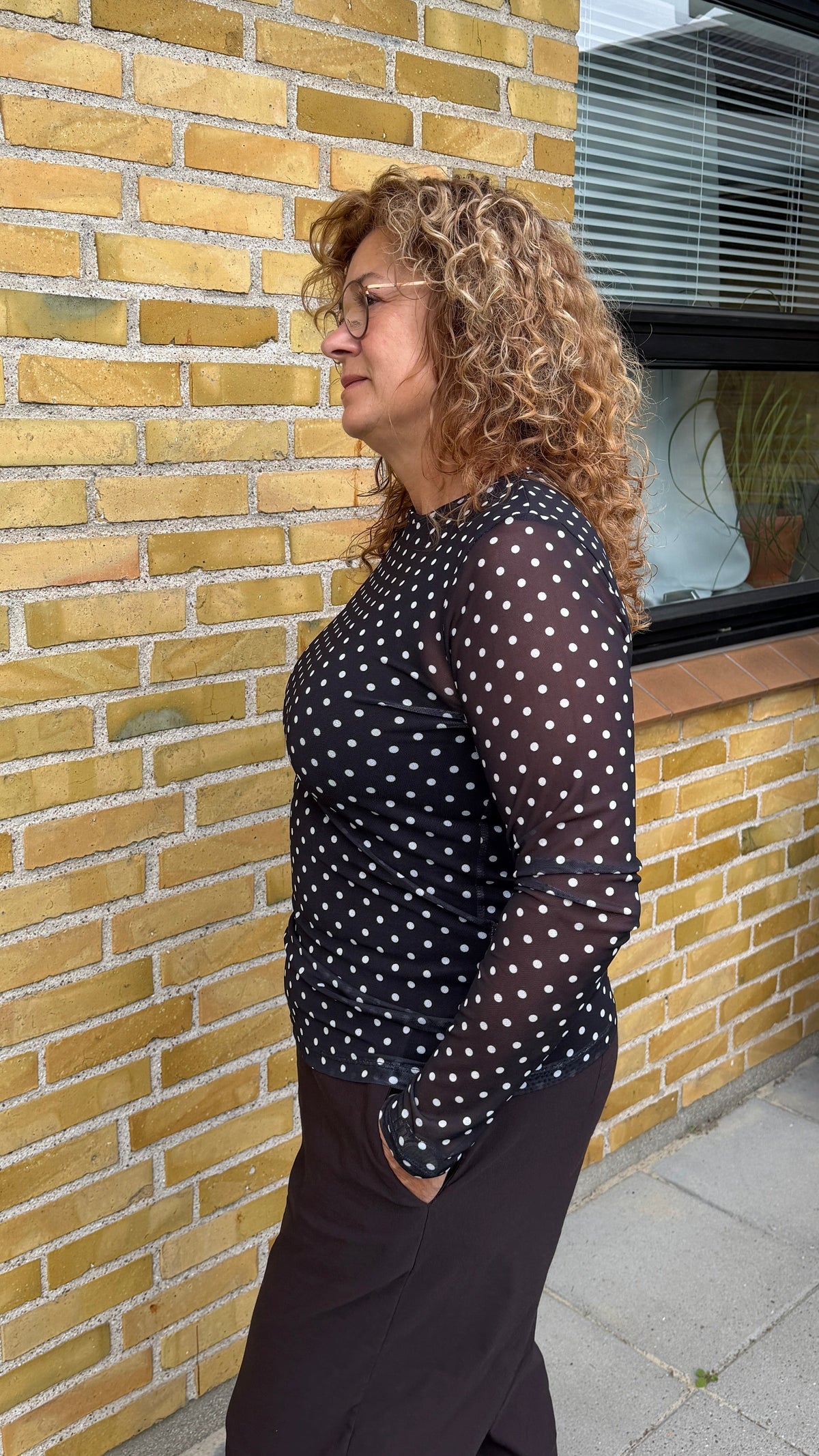 Mesh bluse