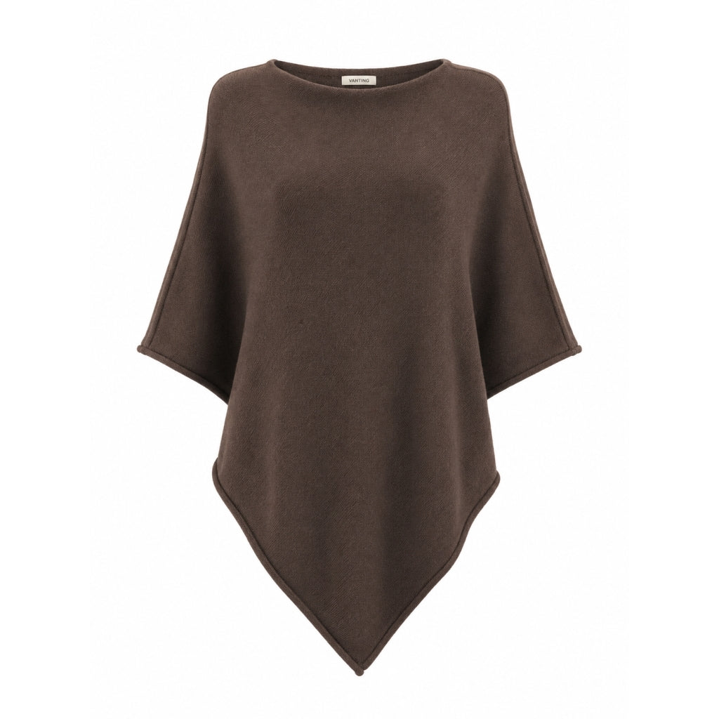 Brun poncho