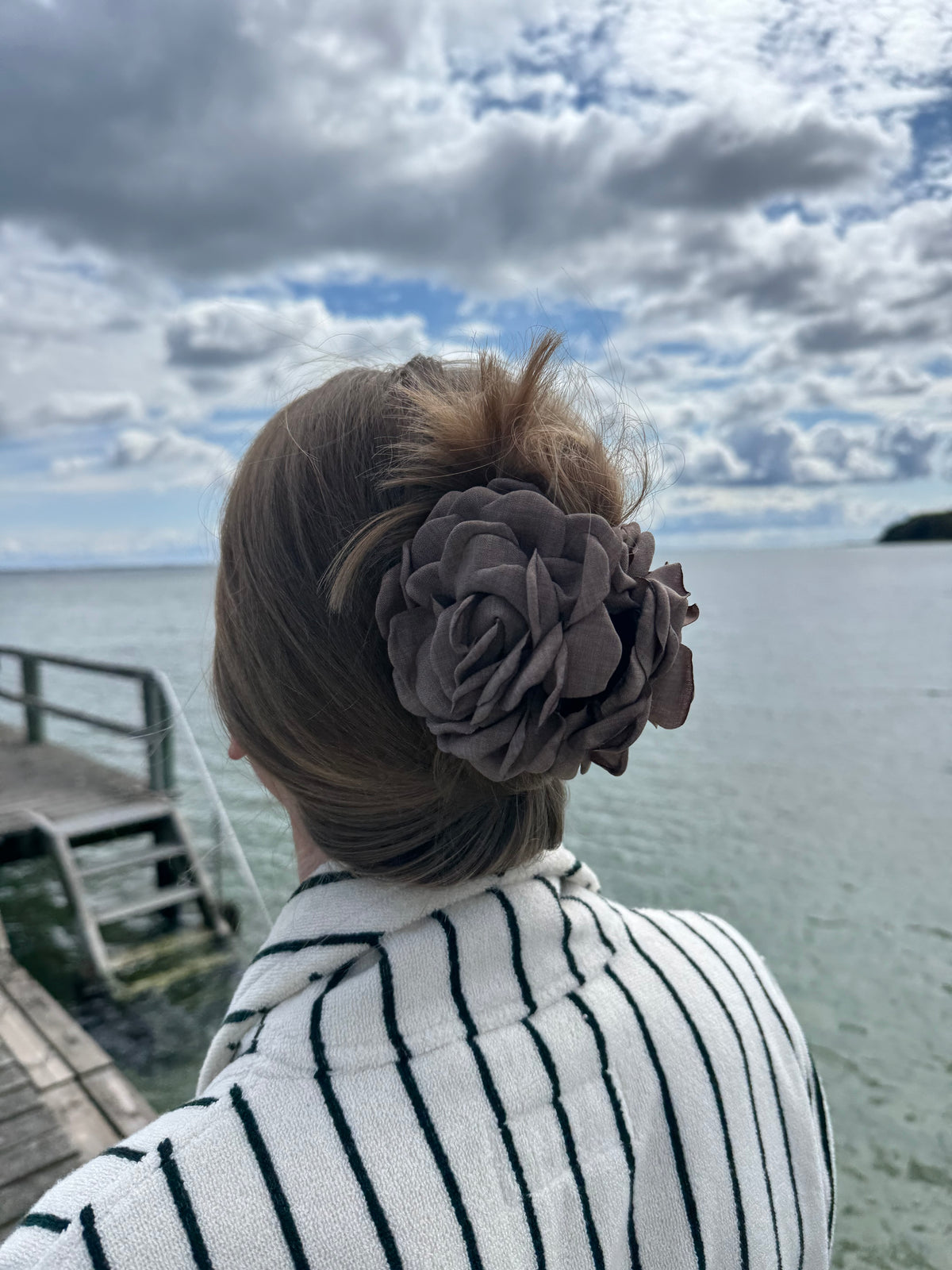 Blomster hårklemme